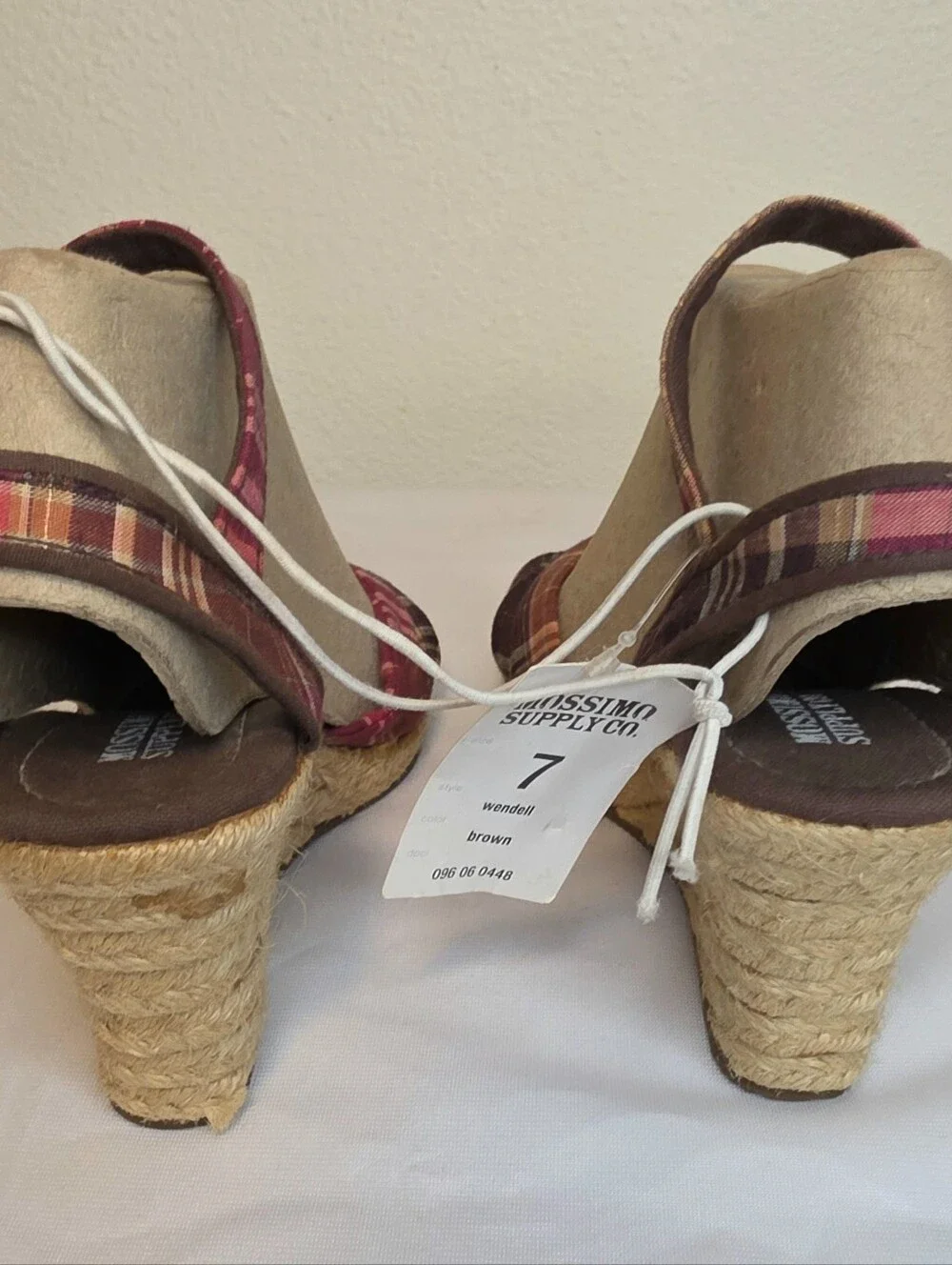 Vintage Mossimo Plaid Espadrilles